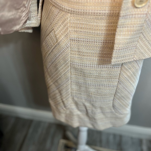 Brooks Brothers skirt suit woman 24
cream Silver Pink NWT Jacquard Cropped - Picture 11 of 16